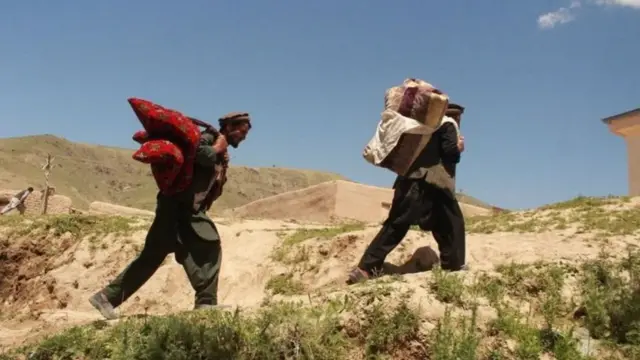 બદખ્શાનમાંથી વિસ્થાપિત થઈ રહેલા લોકોની ફાઇલ તસવીર