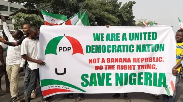 Ndị otu PDP na-eme ngagharịiwe