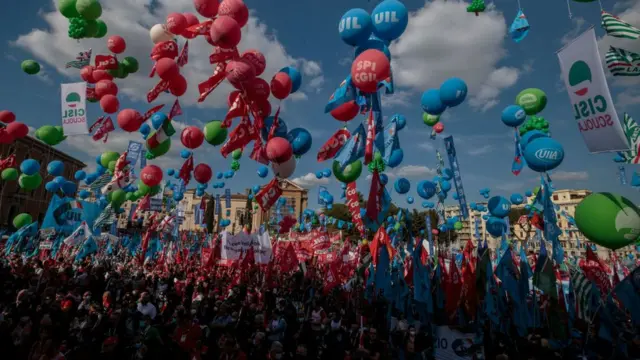 faşizm karşıtı eylemden bir kare