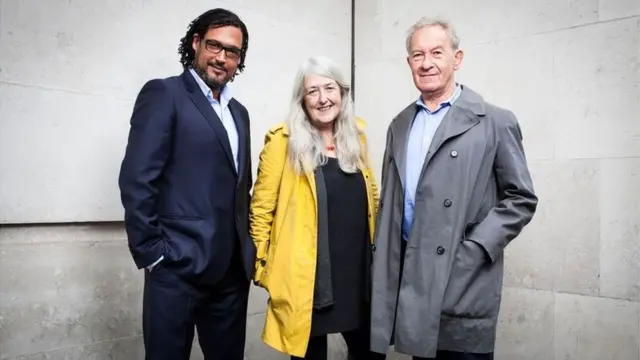 Simon Schama, Mary Beard and David Olusoga
