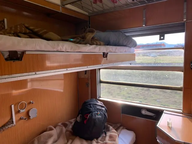 Унутрашњост двокреветних спаваћих кола