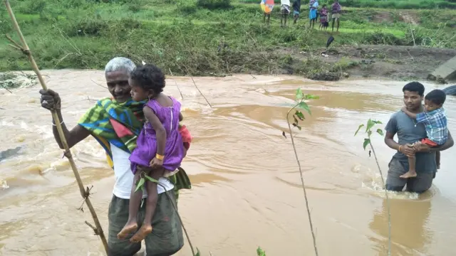 విశాఖ ఏజెన్సీలో భారీ వర్షాలు