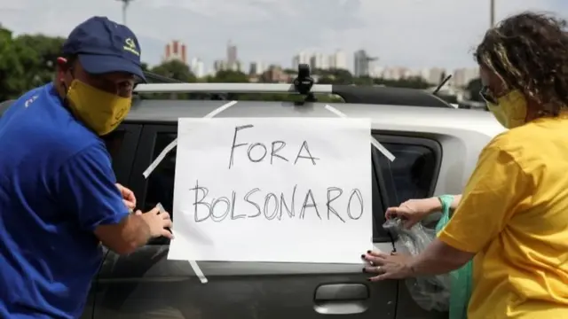 Protesto contra Bolsonaro em São Paulo