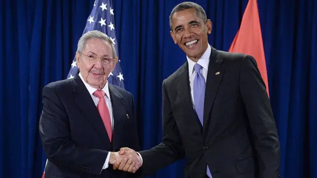 Raúl Castro y Barack Obama