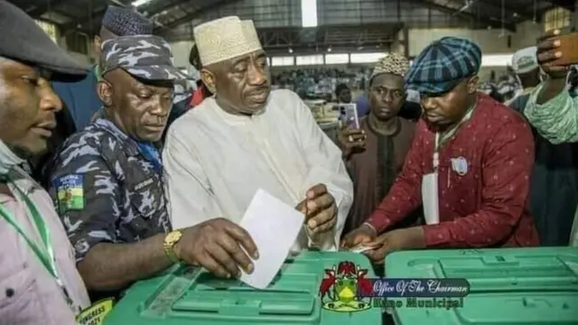 Hoton dan sanda na jefa kuri'a a Kano