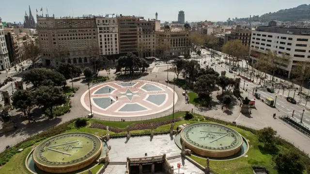 Площадь Каталонии в Барселоне