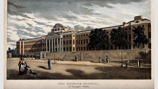 Una ilustración del hospital después de ser derribado y vuelto a construir