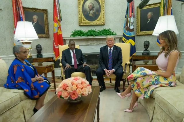 Kenyatta na Trump