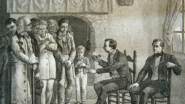 جوزيف سميث يقرأ كتاب المورمون