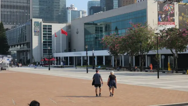 香港大會堂外之旗桿（3/1/2020）