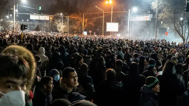 алмати, протест