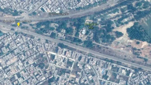 ગૂગલ મેપમાં દુર્ઘટનાનું સ્થળ