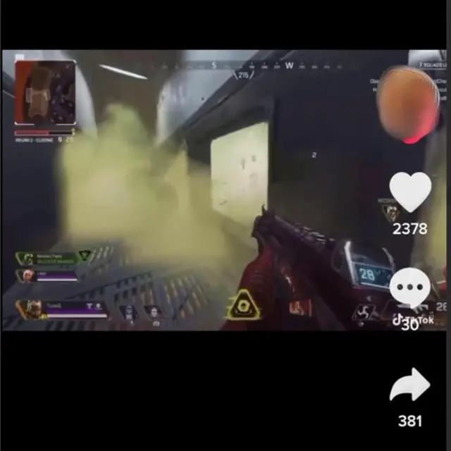 Screenshot of a gaming video