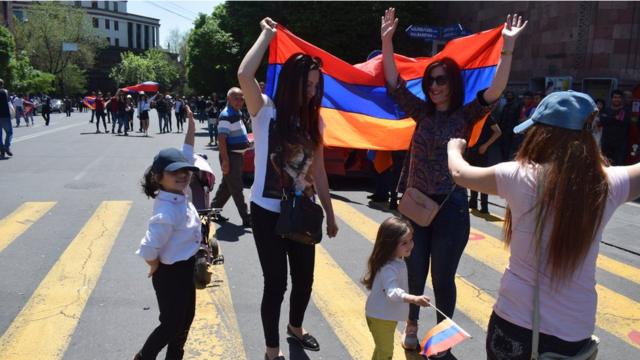 Демонстрация в Ереване