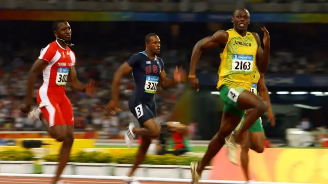 Usain Bolt y otros corredores