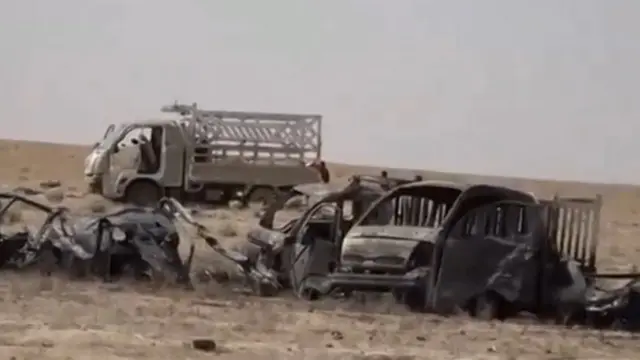 Los vehículos quedaron destrozados.