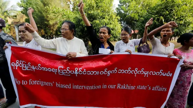 ชาวรัฐยะไข่ชุมนุมต่อต้าน