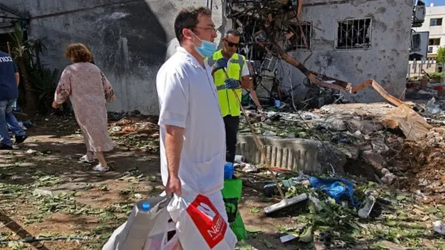 Разрушенный жилой дом в Ашдоде