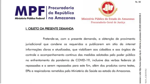 Documento do MPF-AM