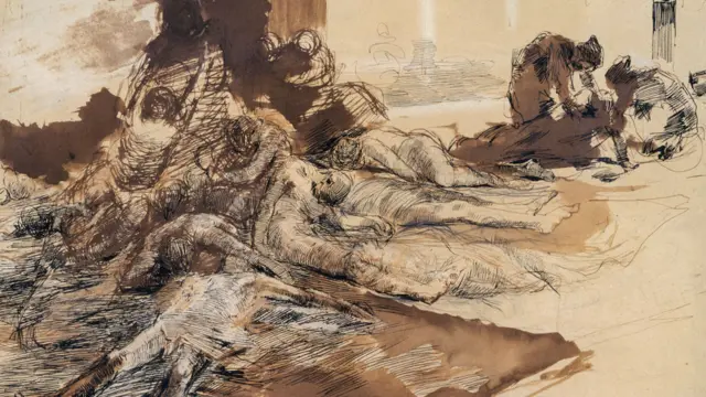 Ilustración de los efectos de la peste