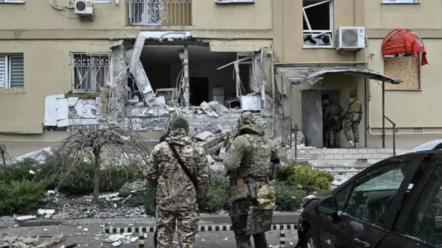 наслідок обстрілу Херсона