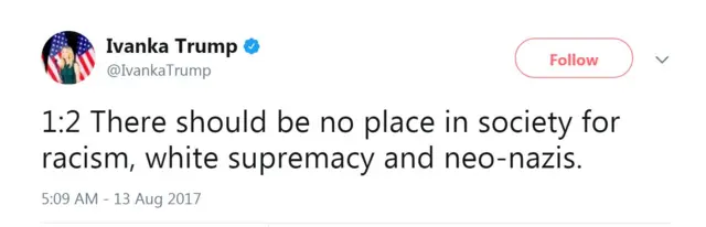 Ivanka's tweet