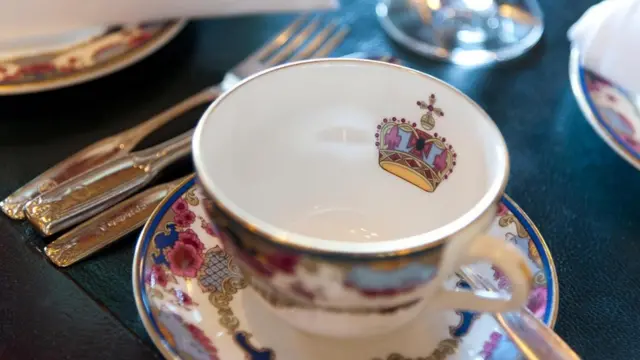 精美的茶具"