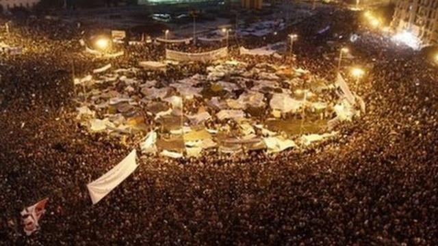 Protesto na praça Tahrir