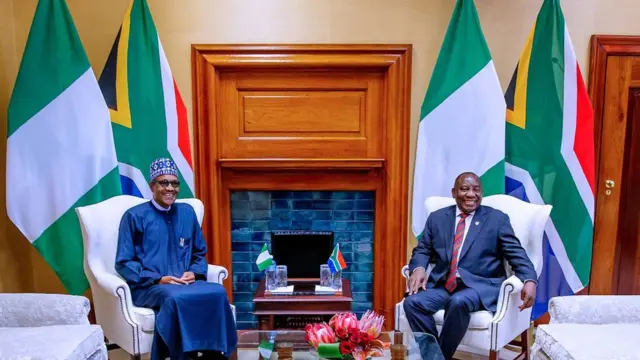 President Buhari and President Cyril Ramaphosa