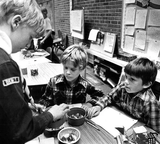 1982లో పెంపుడు రాళ్ల కొనుగోళ్లు, అమ్మకాలు జరుపుతున్న చిన్నారులు