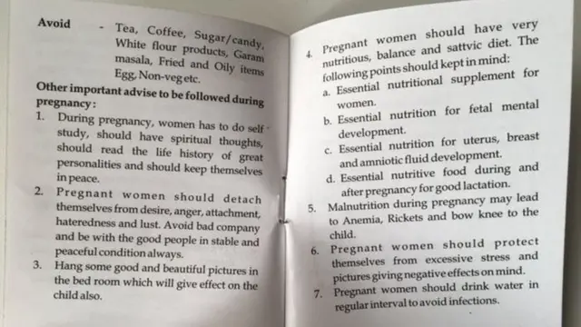 கர்ப்பிணி பெண்களுக்கு ஆயுஷ் துறை வழங்கிய வழிகாட்டு நெறிமுறைகள்