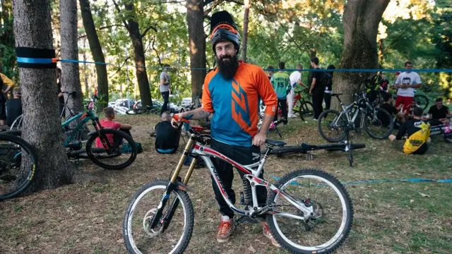 Takmičar Marko Zdravković u trenucima predaha