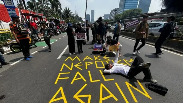 Aksi demonstrasi mahasiswa