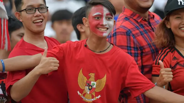 Pendukung timnas Indonesia
