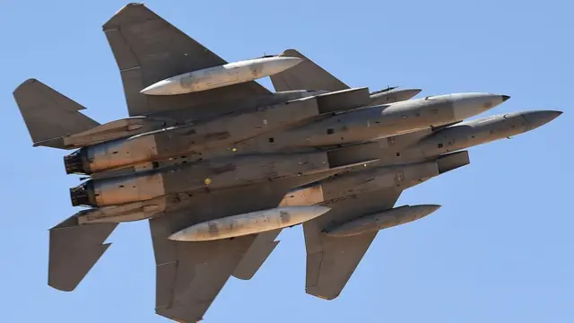 Avión de guerra de Boeing utilizado por Arabia Saudita.