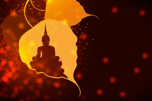 Silhouette du Bouddha