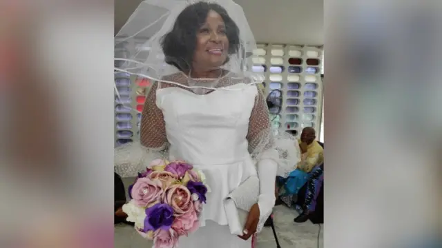 Erumena on her wedding day