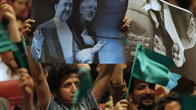 ইরানে ২০০৯এর প্রেসিডেন্ট নির্বাচনে সংস্কারপন্থী দলের প্রচারণা সমাবেশ- ২৯শে এপ্রিল ২০০৯