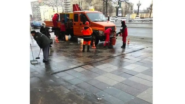 Пілтка у центрі Москви