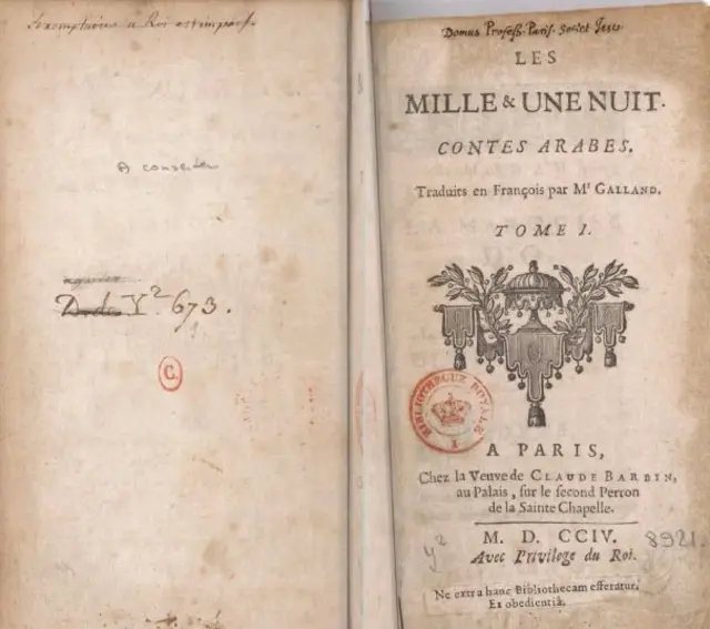 ترجمة غالان لكتاب ألف ليلة وليلة