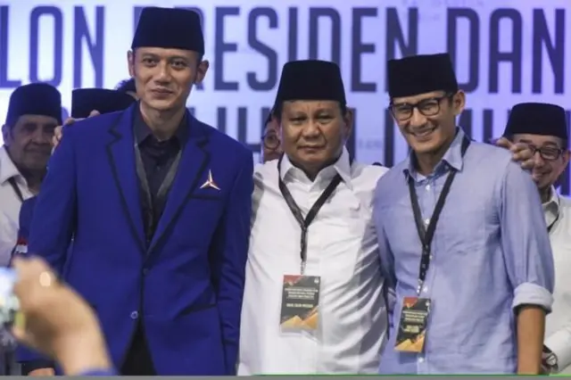 AHY, Prabowo, Sandiaga