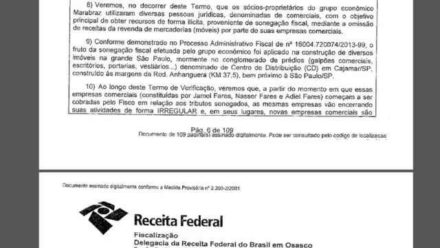 Documento da receita federal