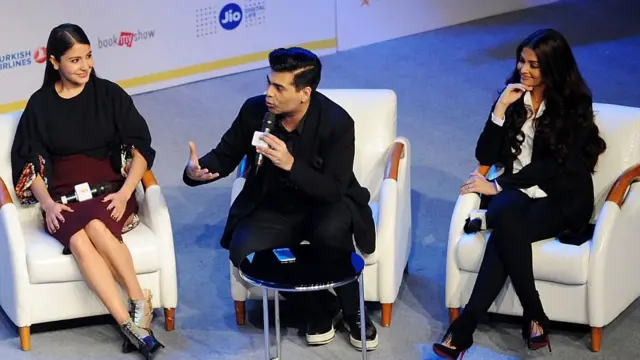 অ্যায় দিল হ্যায় মুশকিলের নির্মাতা করন জোহর, সাথে দুই অভিনেত্রী ঐশ্বরিয়া রাই ও আনুশকা শর্মা