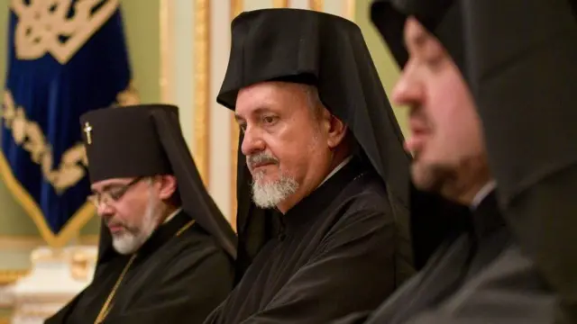 Голова делегації Вселенського патріархату митрополит Гальський Еммануїл