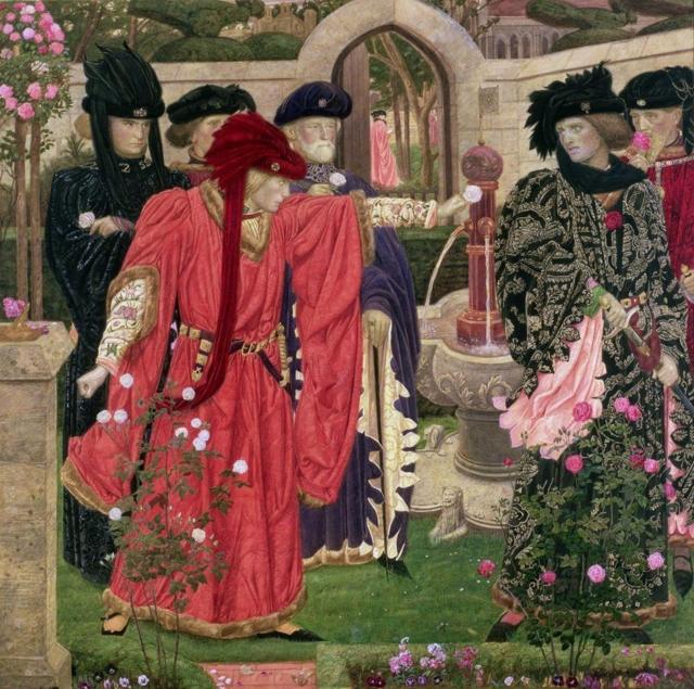 Эскиз Генри Пейна к фреске для Зданий парламента, шекспировская версия Войны роз