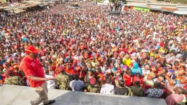 President Uhuru Kenyatta for rally