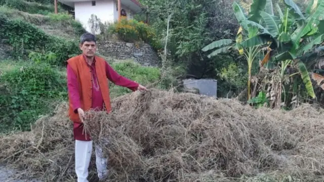 సర్వేశ్వర్ అకాల వర్షాల వల్ల పంట నష్టపోతున్నామని చెబుతున్నారు