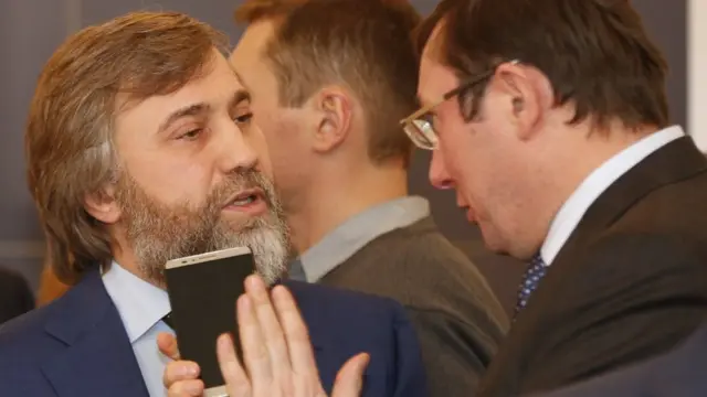 Вадим Новинський та Юрій Луценко