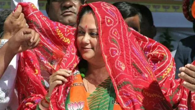 राजस्थान की मुख्यमंत्री वसुंधरा राजे.