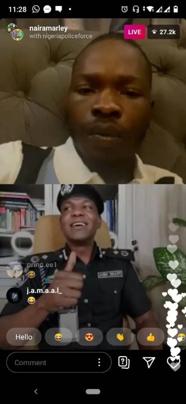 Naira Marley and Frank Mba for di live